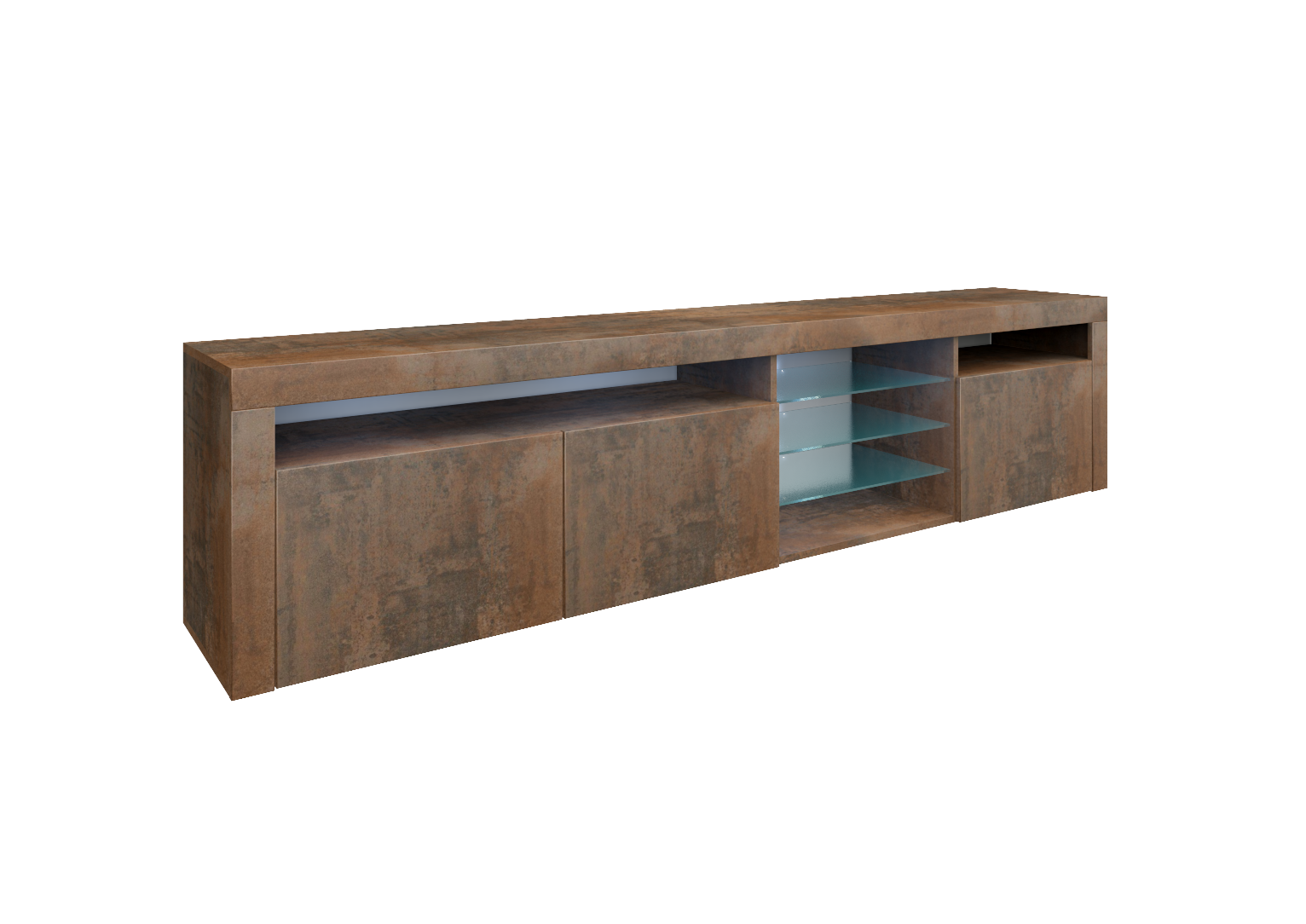 Lowboard Stahl-Optik 200 cm "Santa Fé" 