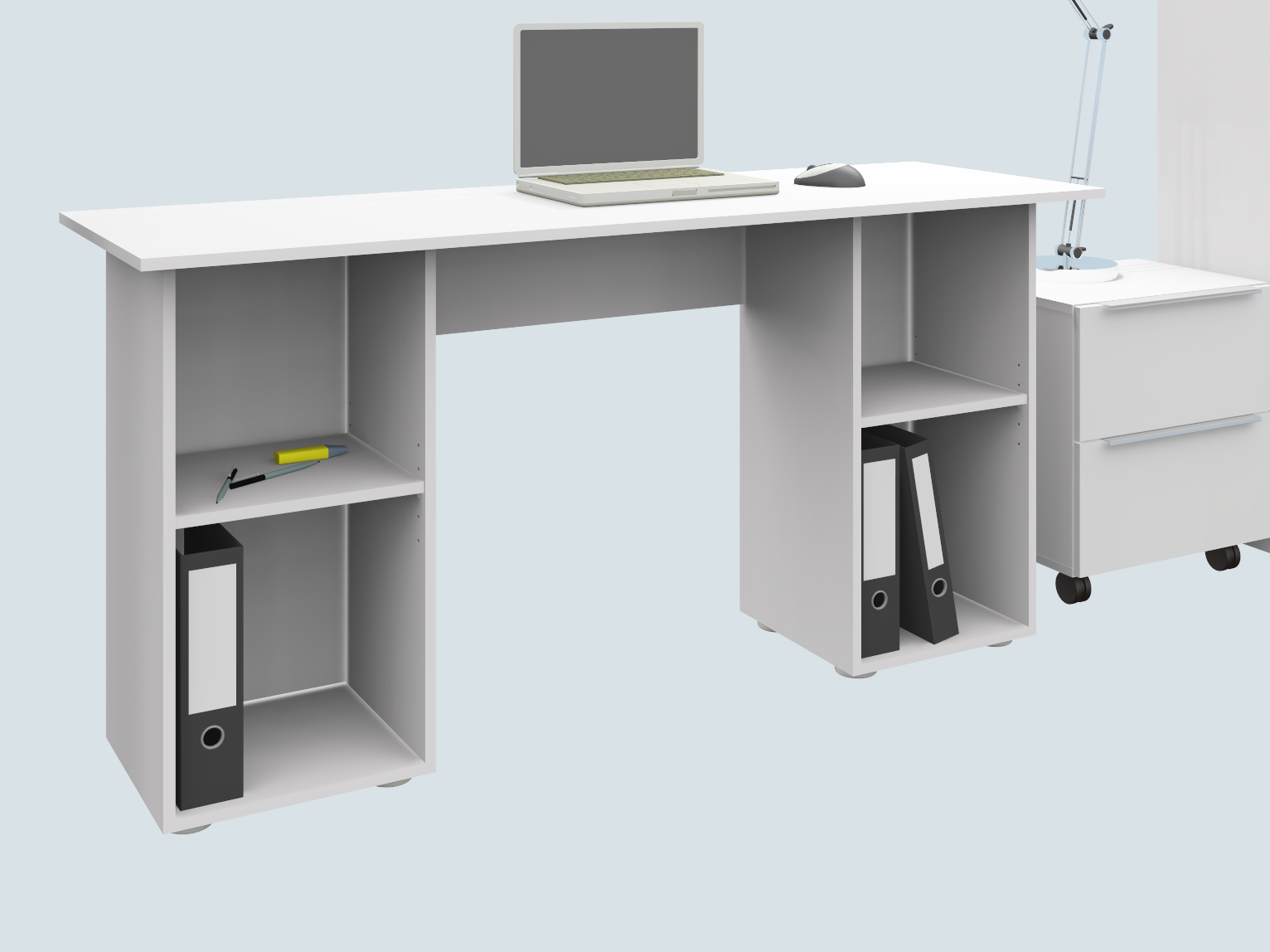 Schreibtisch "Kai" weiß matt