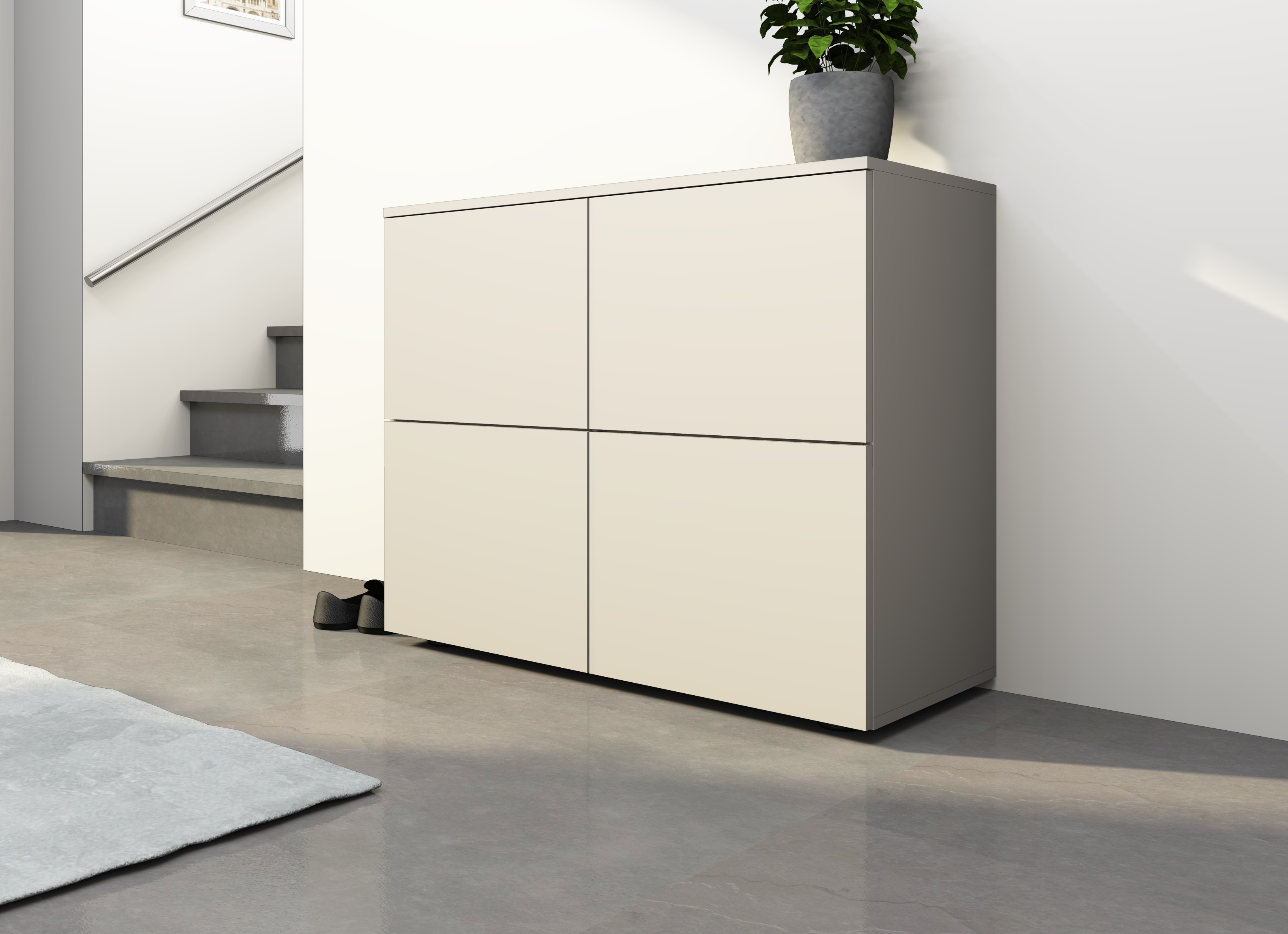Kommode Rova 4-türig kaschmir