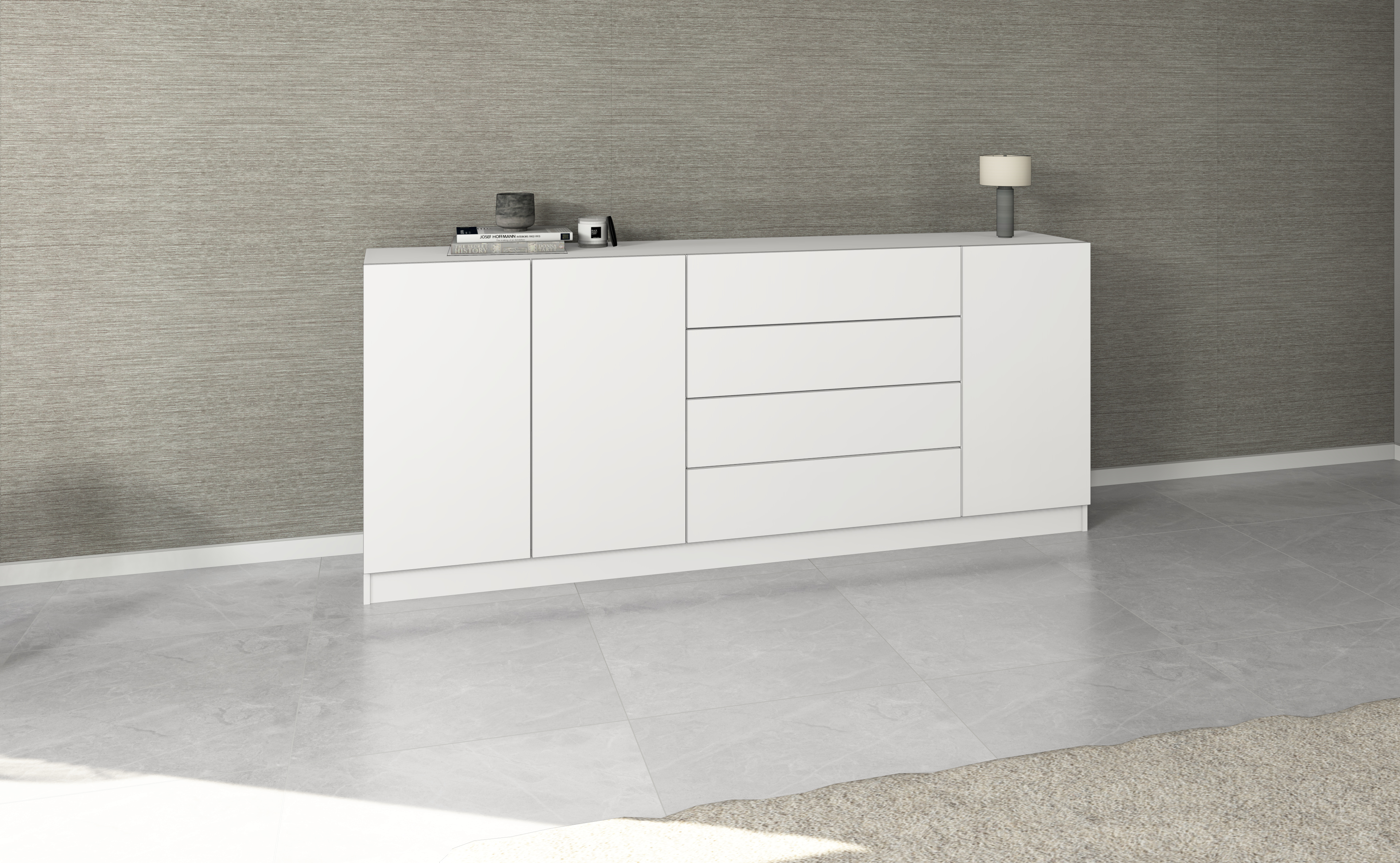 436036_SB_190_4SK_-weiss-matt_02 Sideboard VAASA 190 cm in Weiß matt