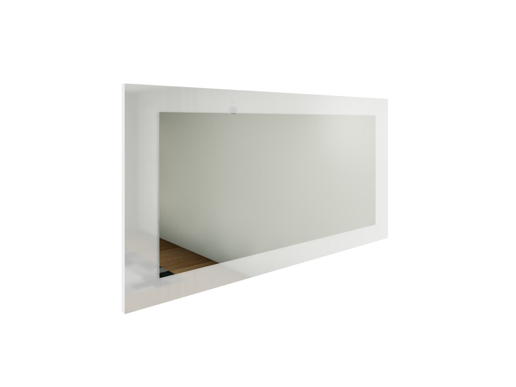 Spiegel Weiß Hochglanz 89x45 cm "Finn"