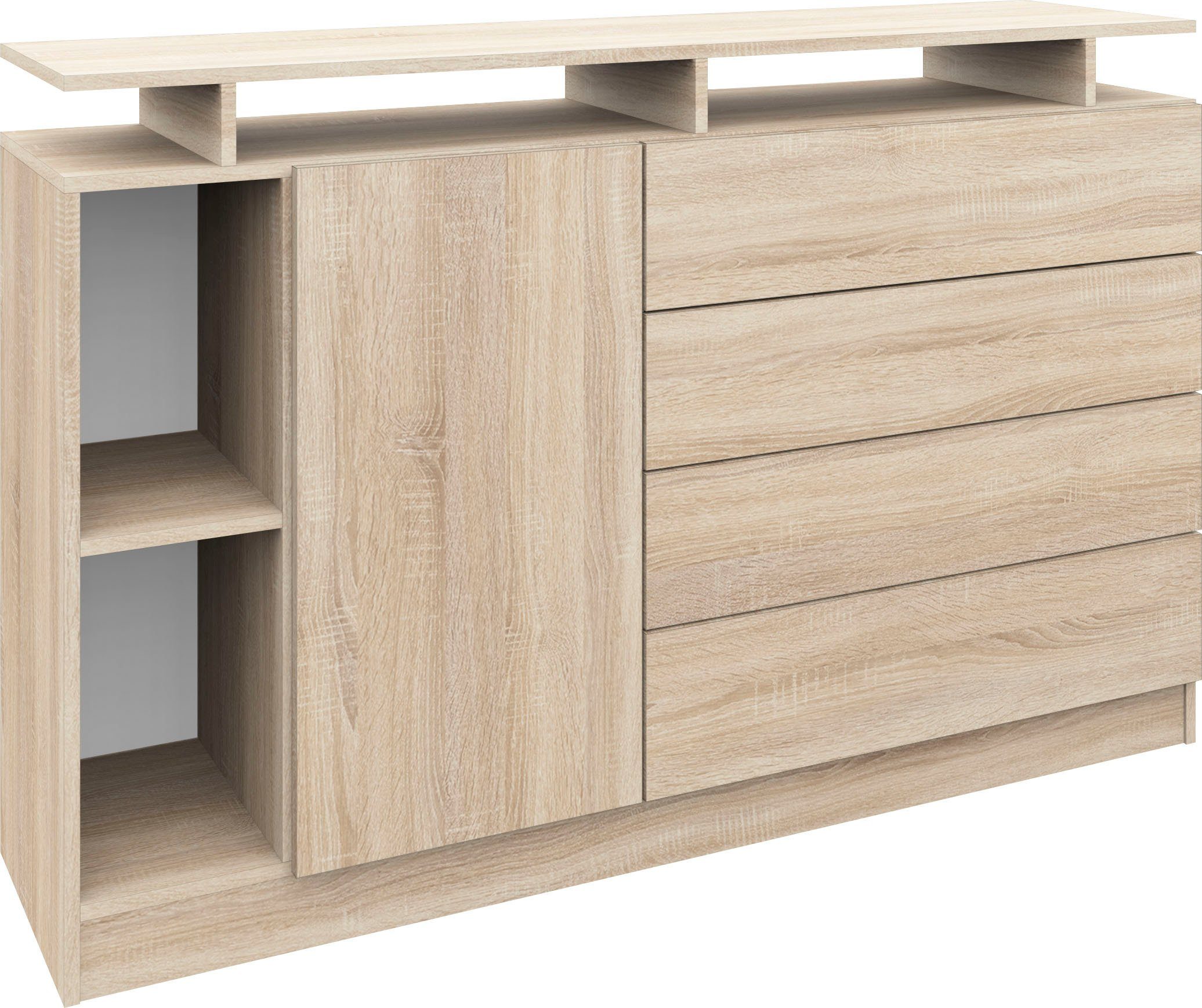 Wallis-SB135-eiche Sideboard Eiche Sonoma "Wallis" 135 cm