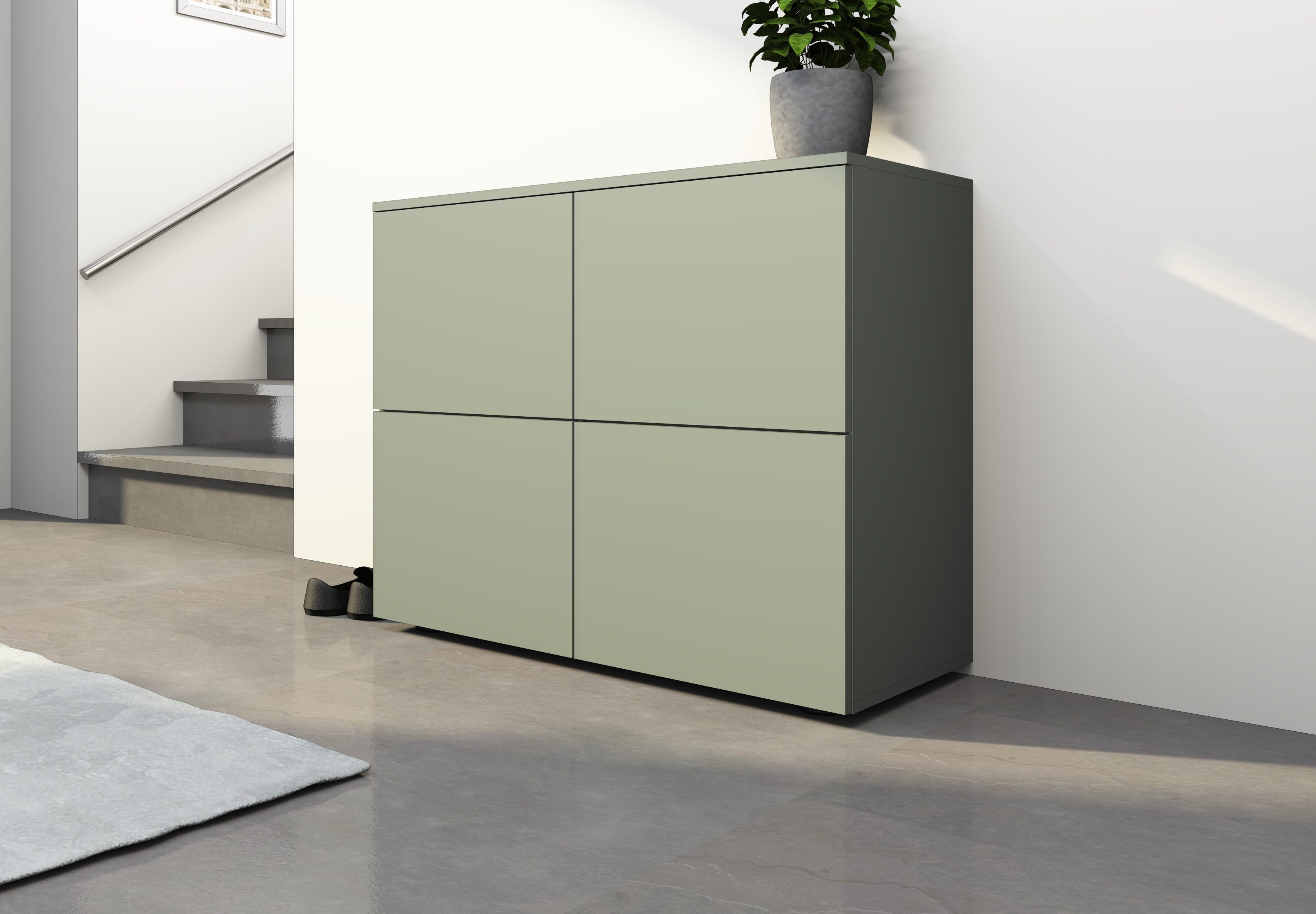 Kommode Rova 4-türig salbei