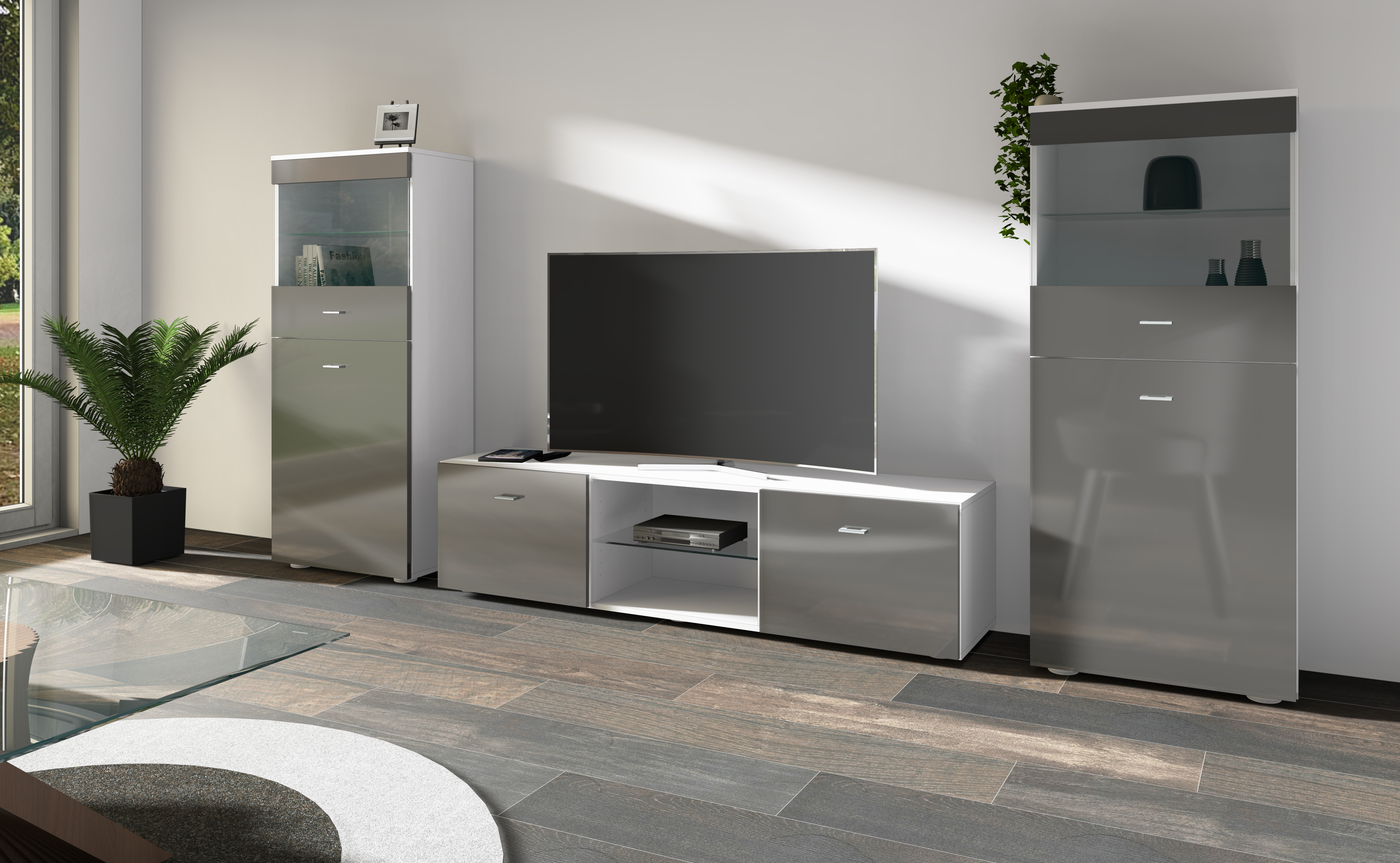 45272934_TV-Wand_weiss-graphit_01