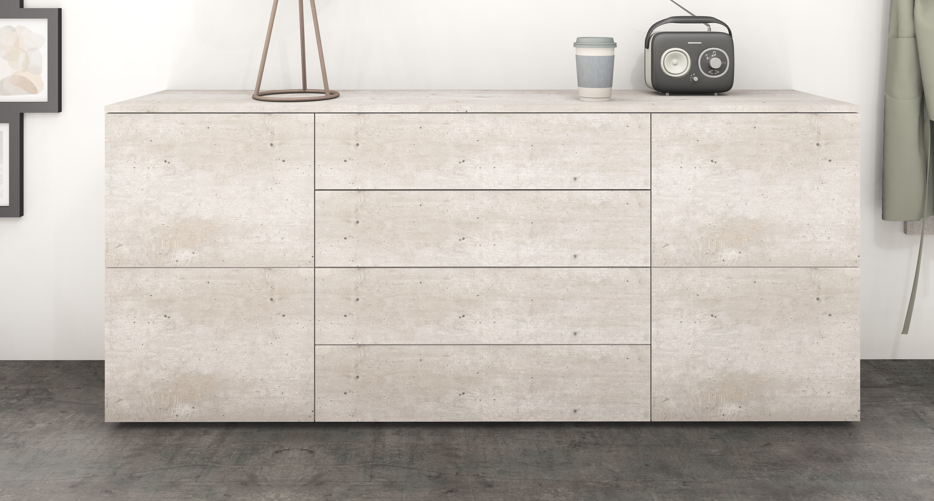 Sideboard Beton 166 cm "Rova"