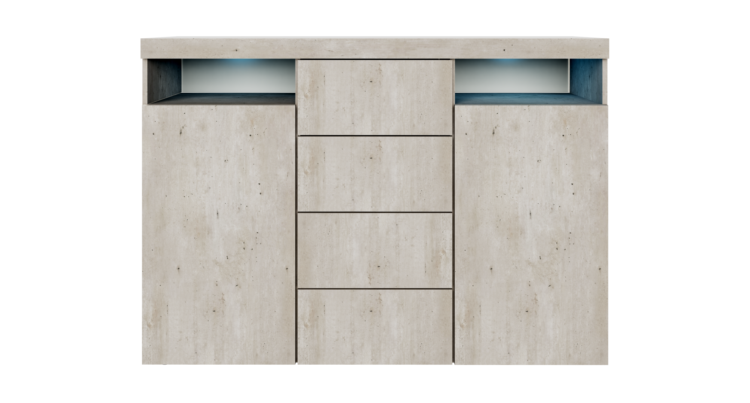 Highboard Beton-Optik "Kapstadt" 139 cm