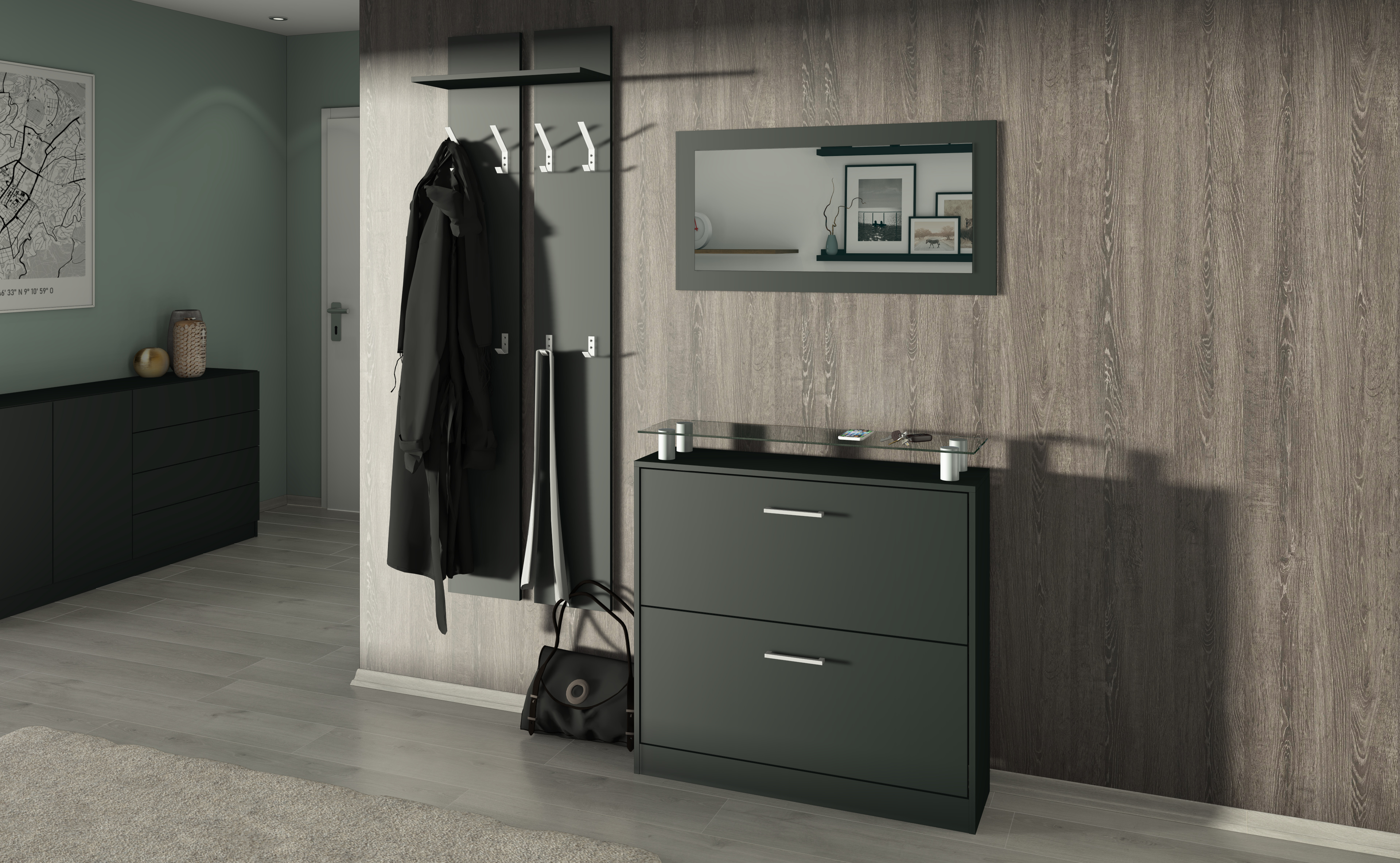 46811739_G-Set_schwarz-matt_01QUzr1sO41KS3L Garderobenset FINN schwarz matt