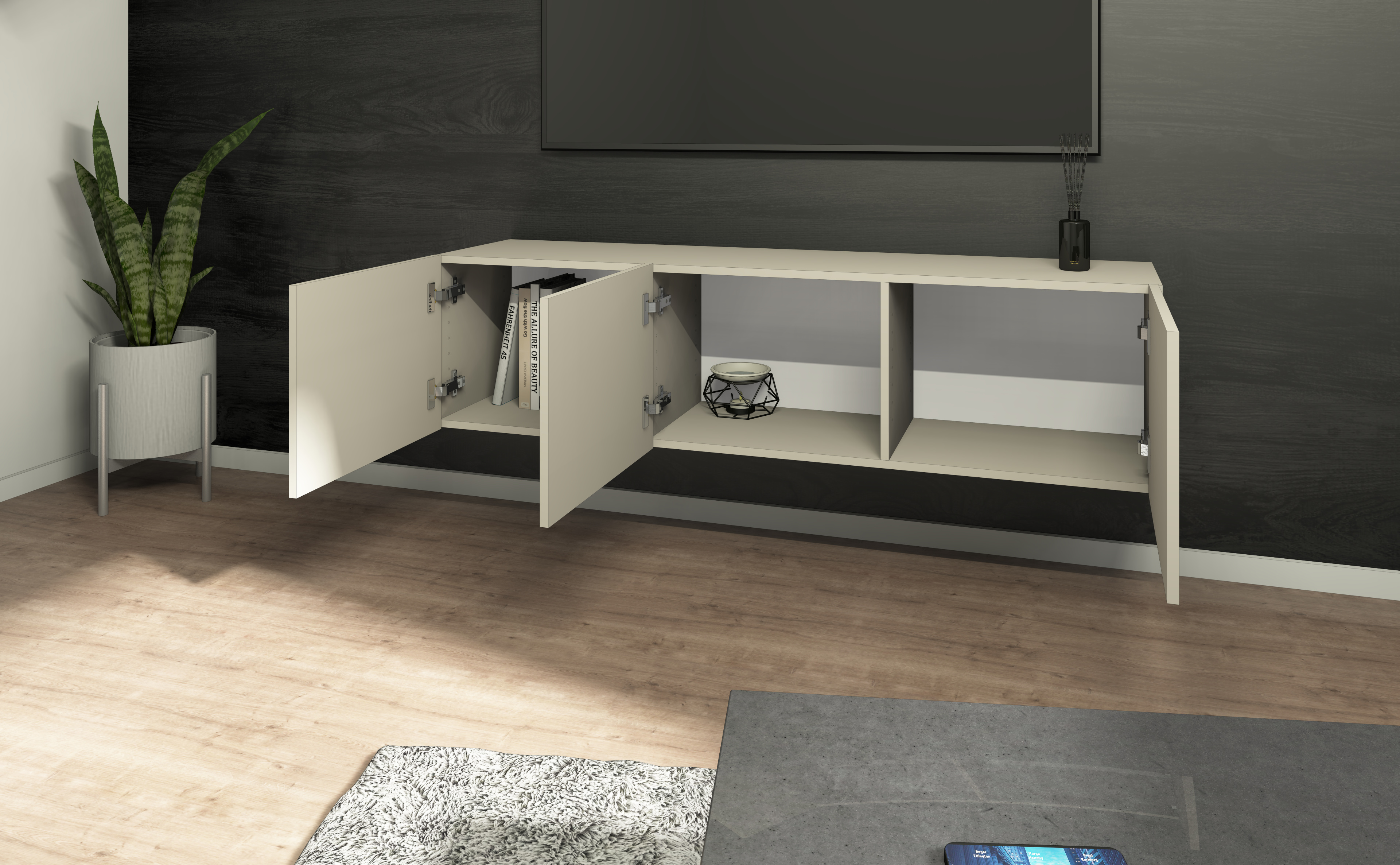 Lowboard Sophia 139 cm in Kaschmir