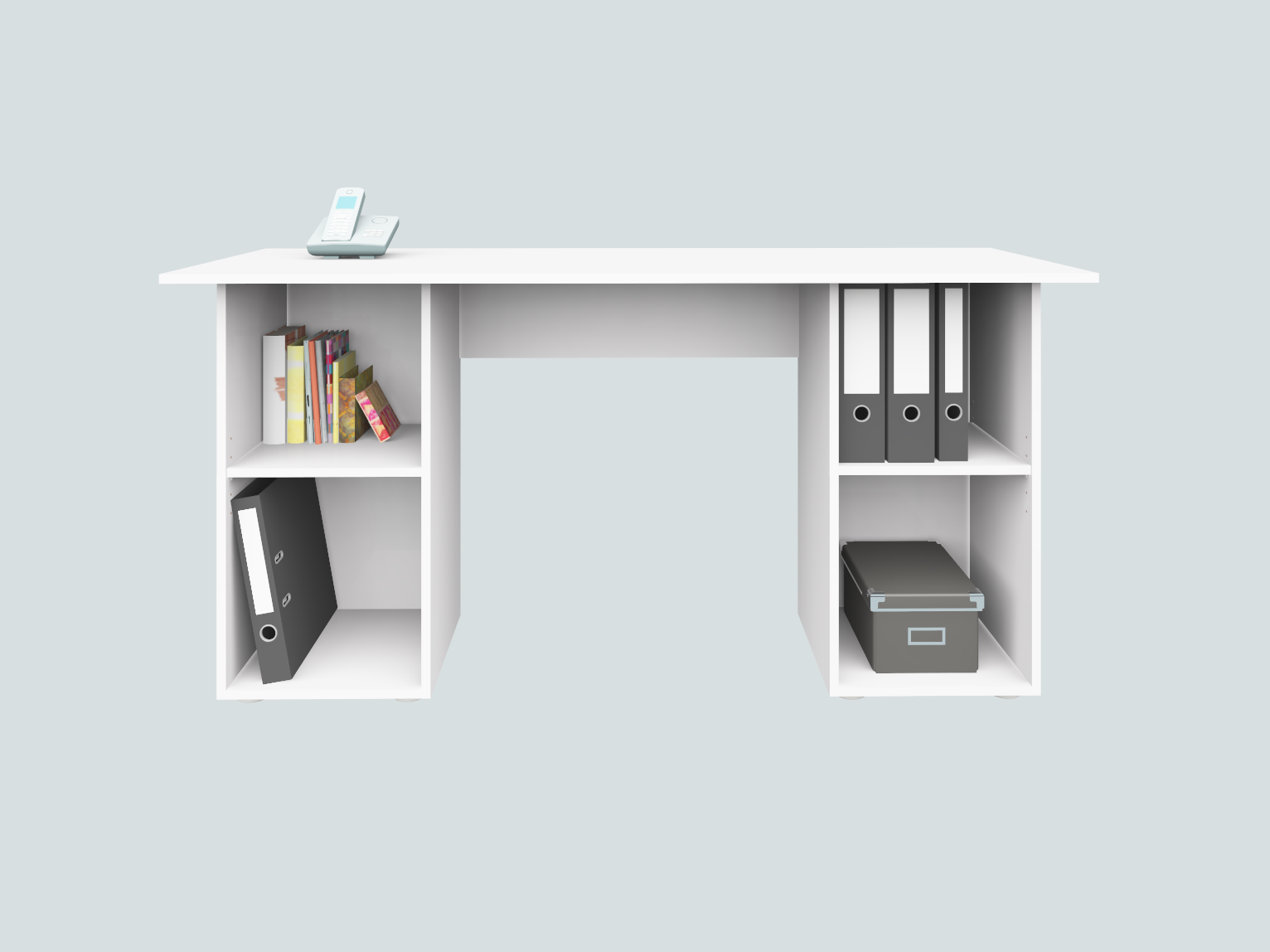 Schreibtisch "Kai" weiß matt