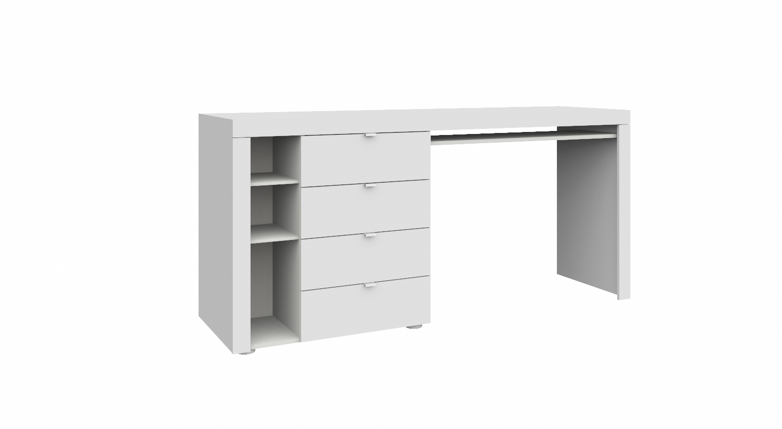 ST-weiss-matt-1 Schreibtisch "Wim" weiß matt