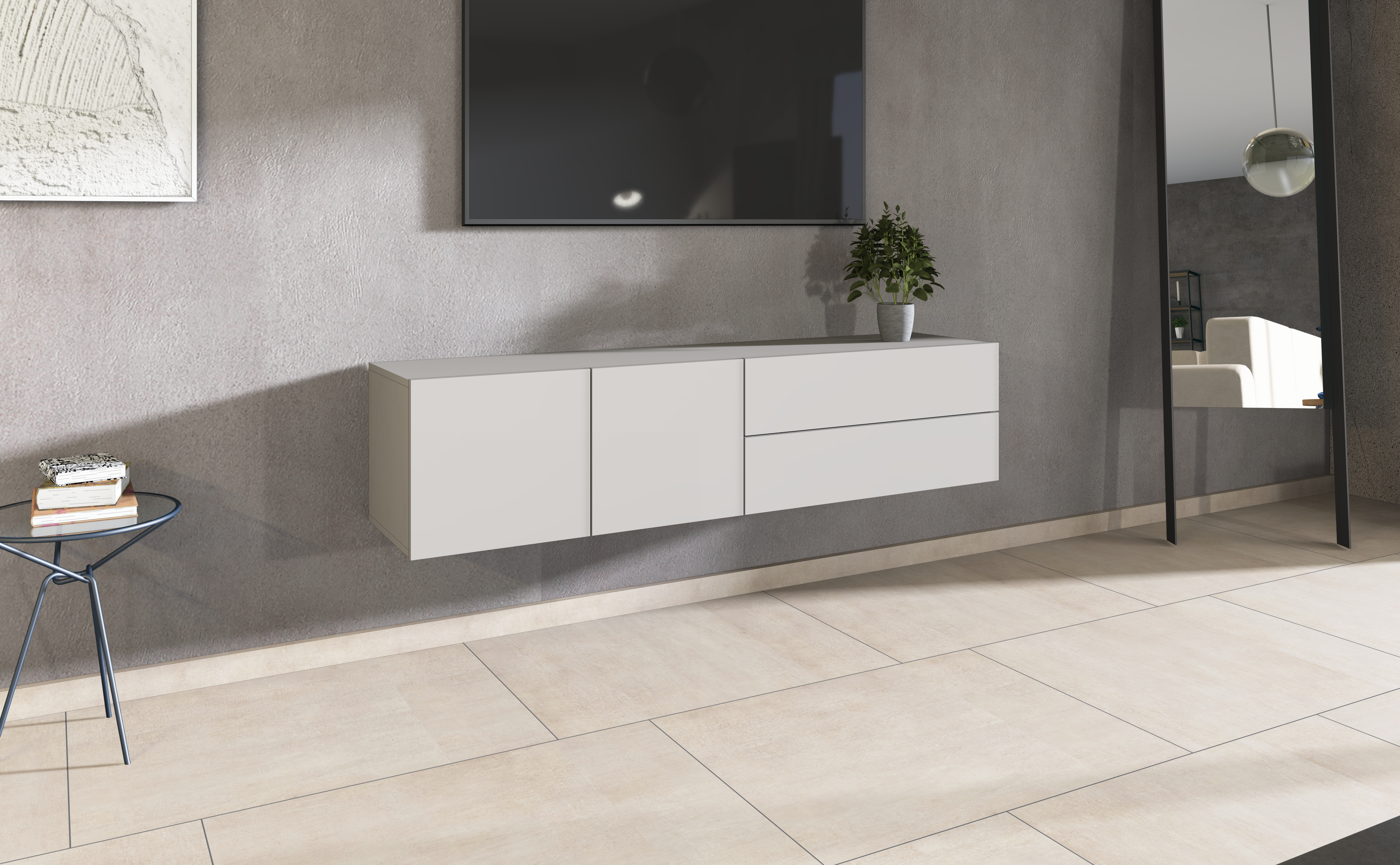 Lowboard SOPHIA 152 cm 2-türig Kaschmir