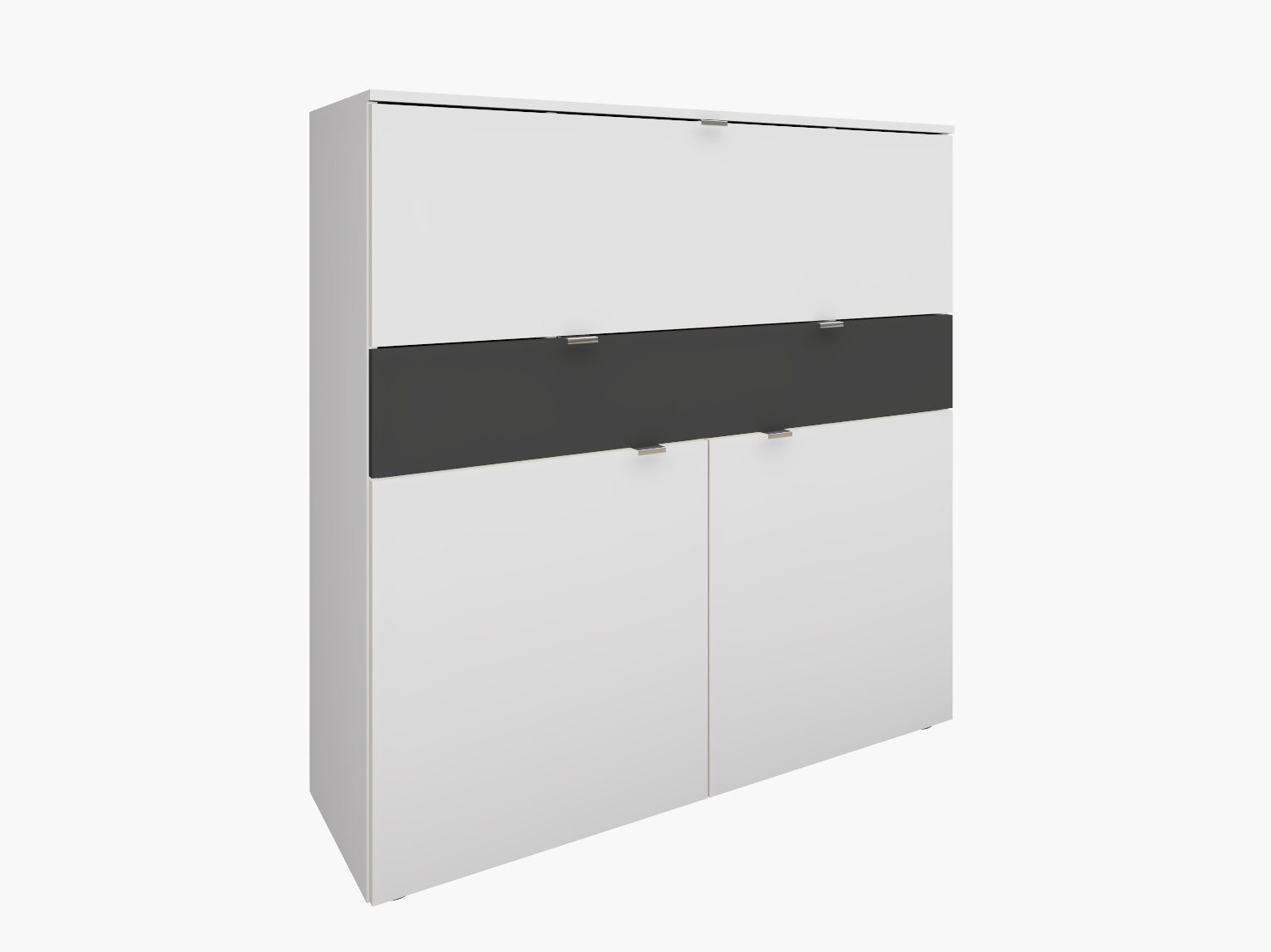 Sekretär Weiß - Graphit "Wim"
