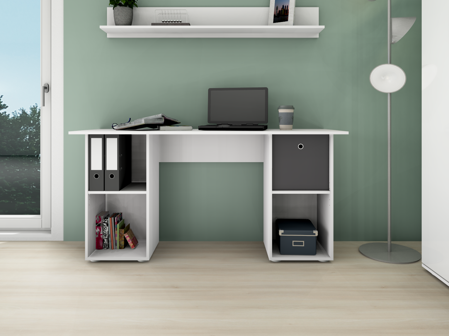 Schreibtisch "Kai" weiß matt