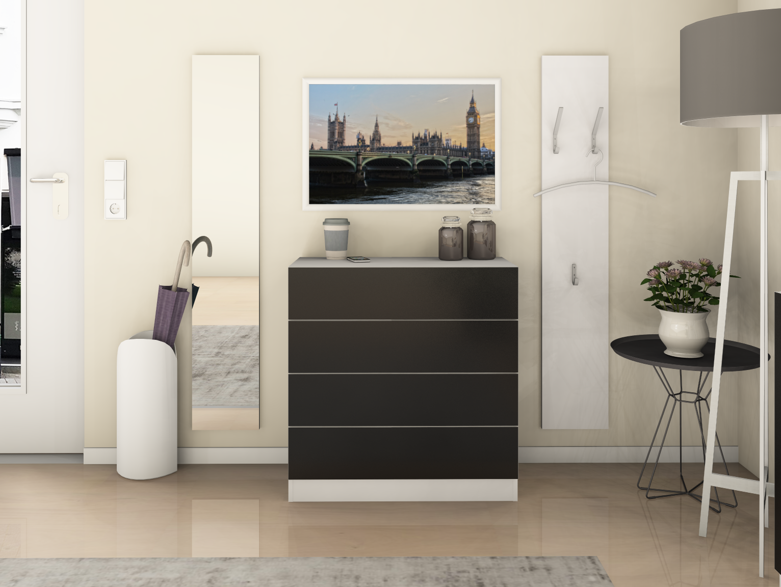 Spiegel "Vaasa" 140 cm im Set