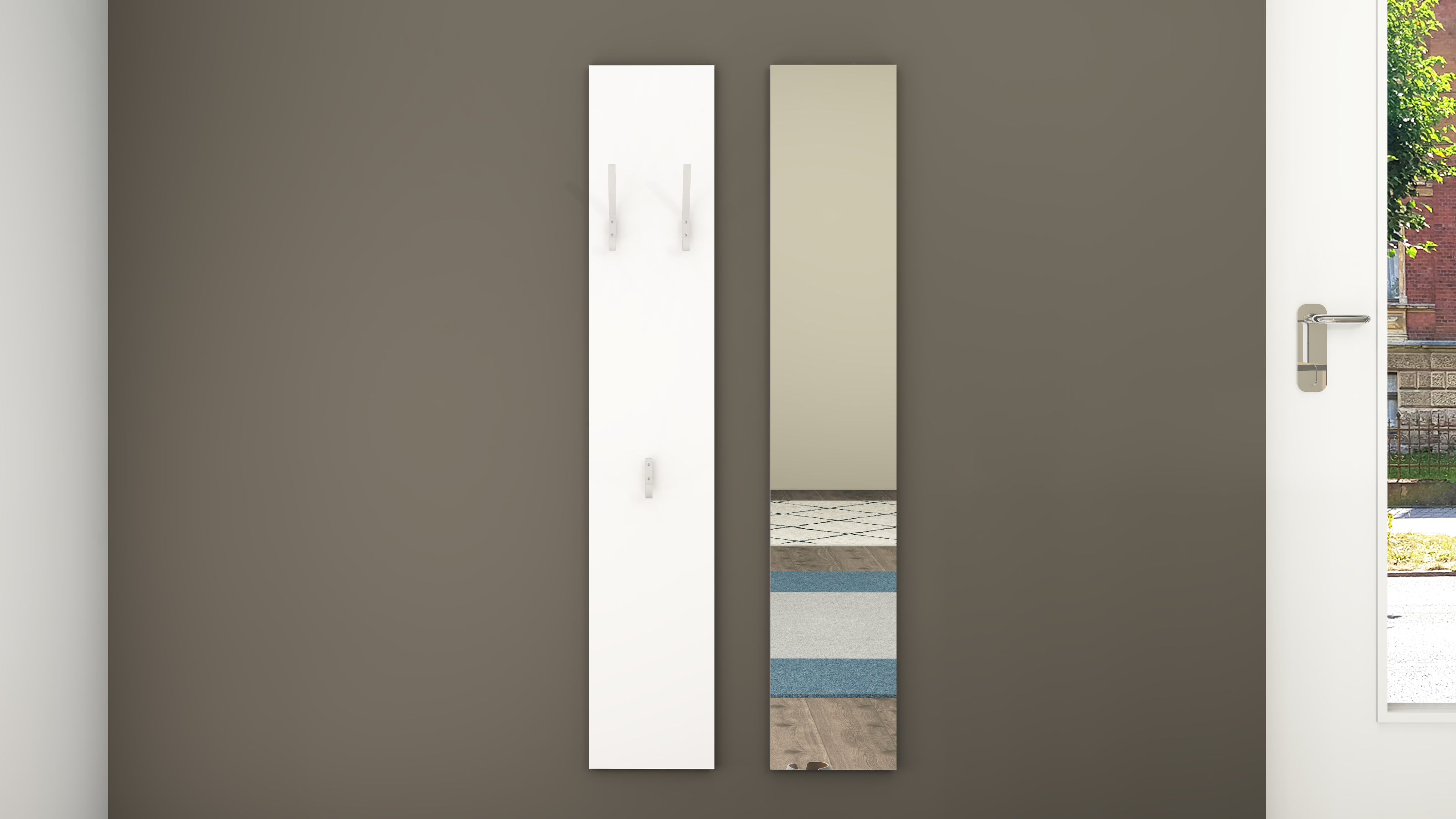 Spiegel und Paneel 140 cm "Vaasa"