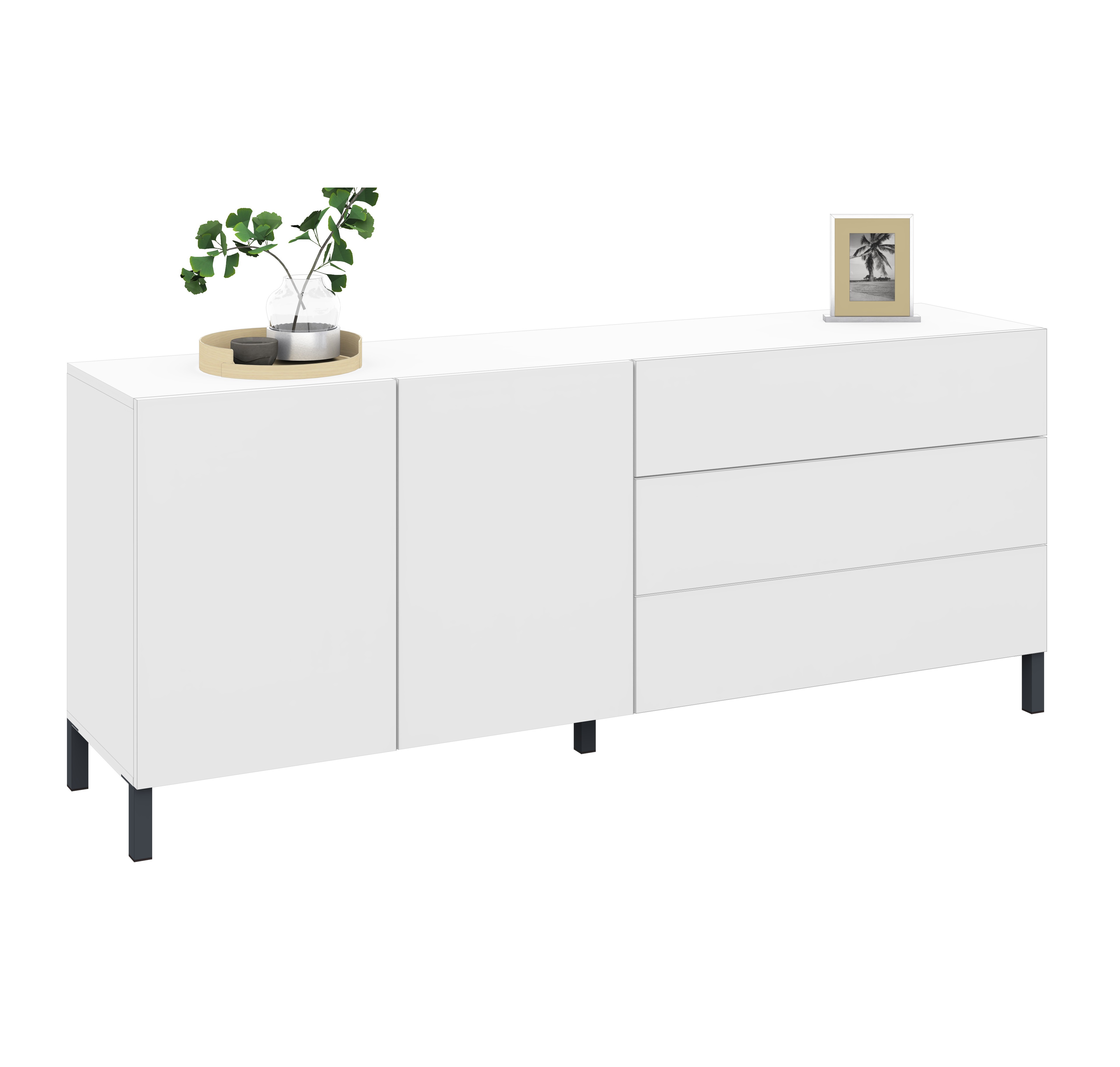 Sophia Sideboard 152 cm mit Metallfüßen Sophia Sideboard 152 cm mit Metallfüßen