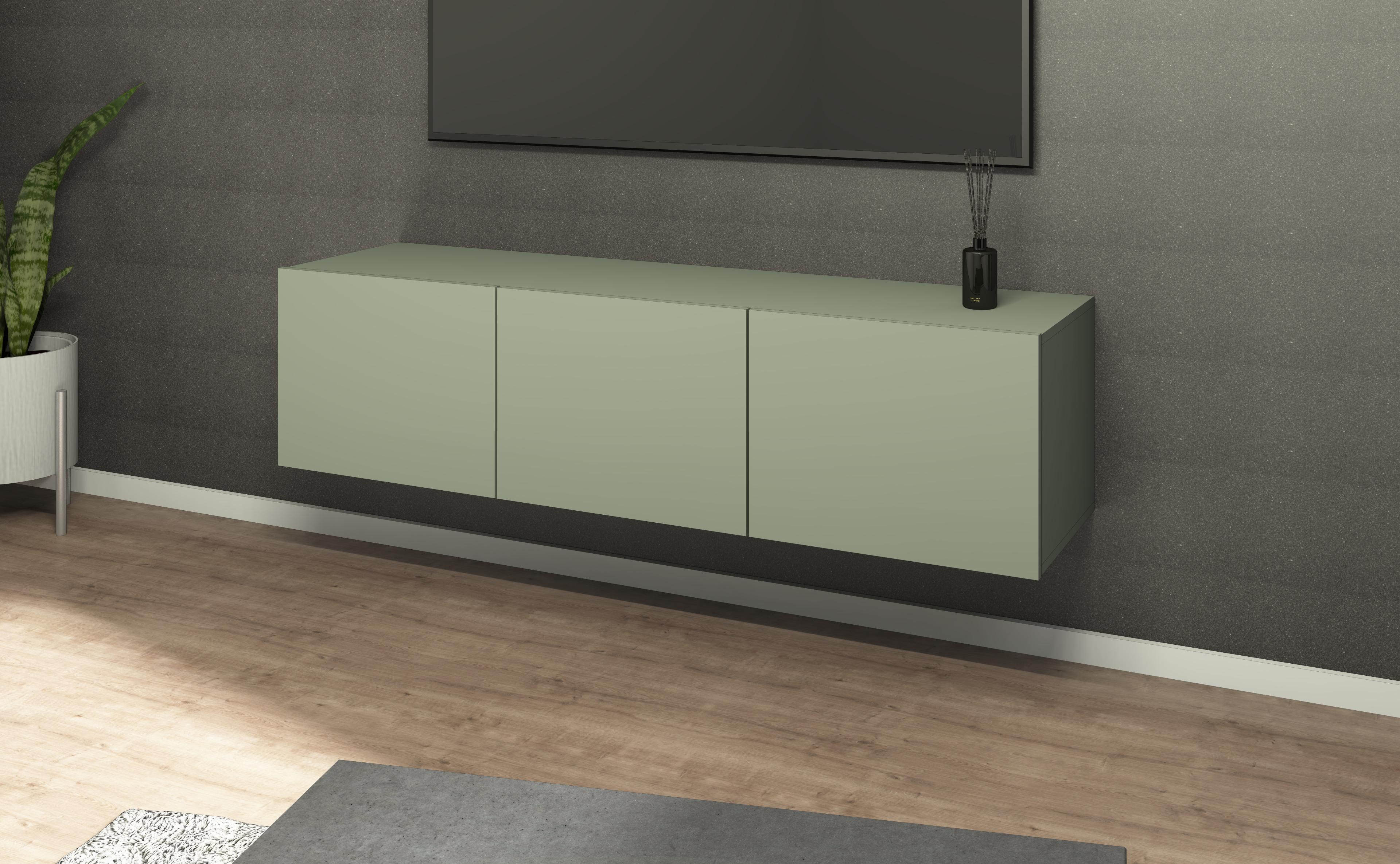 Lowboard Sophia 139 cm in Salbei