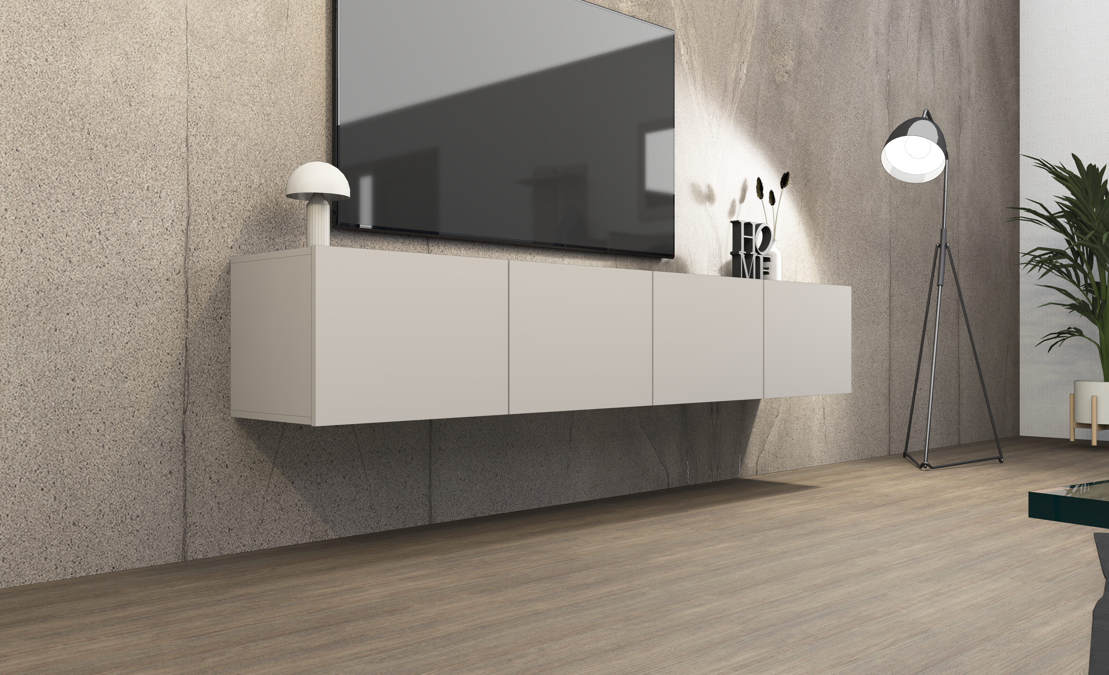 59940867_LB200_4T_kashmir_03 Lowboard Sophia 200 cm mit 4 Türen in Kaschmir