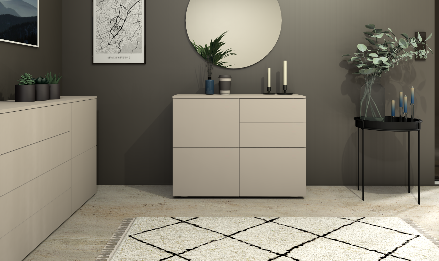 Rova Kommode 3-türig Kaschmir Rova Kommode 3-türig Kaschmir