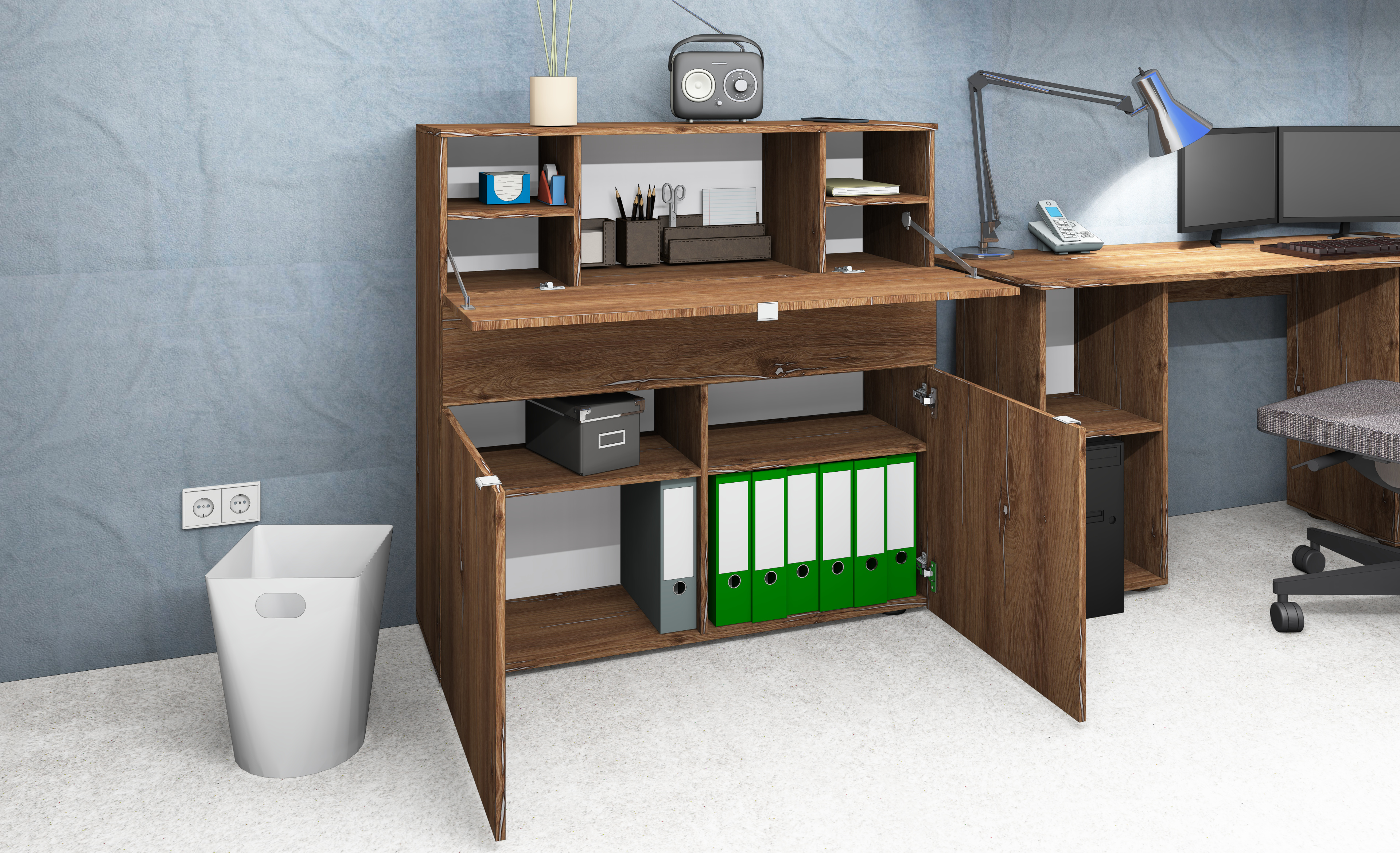 Sekretär "Dolly" in Eiche Vintage