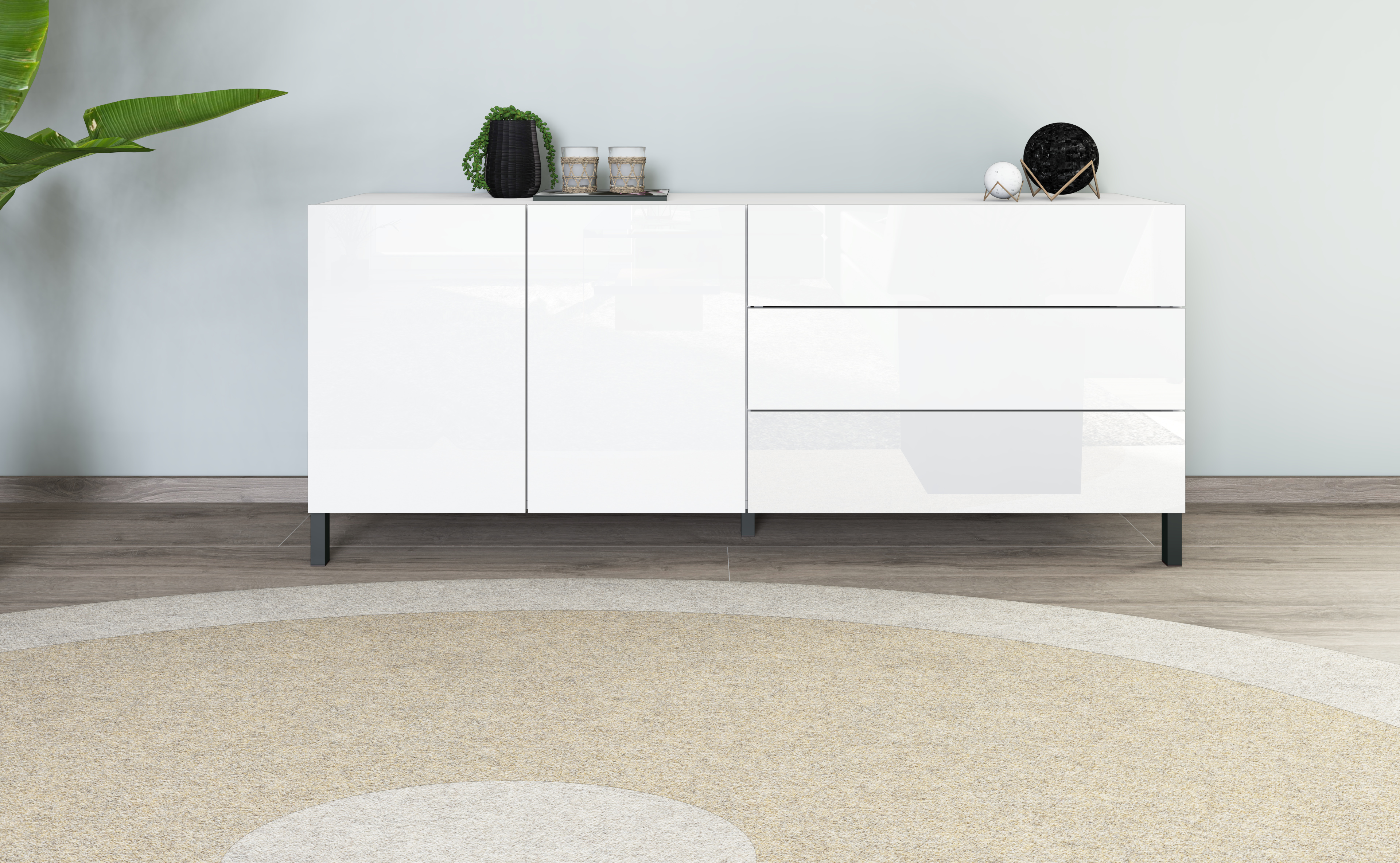 Sophia Sideboard 152 cm mit Metallfüßen Sophia Sideboard 152 cm mit Metallfüßen