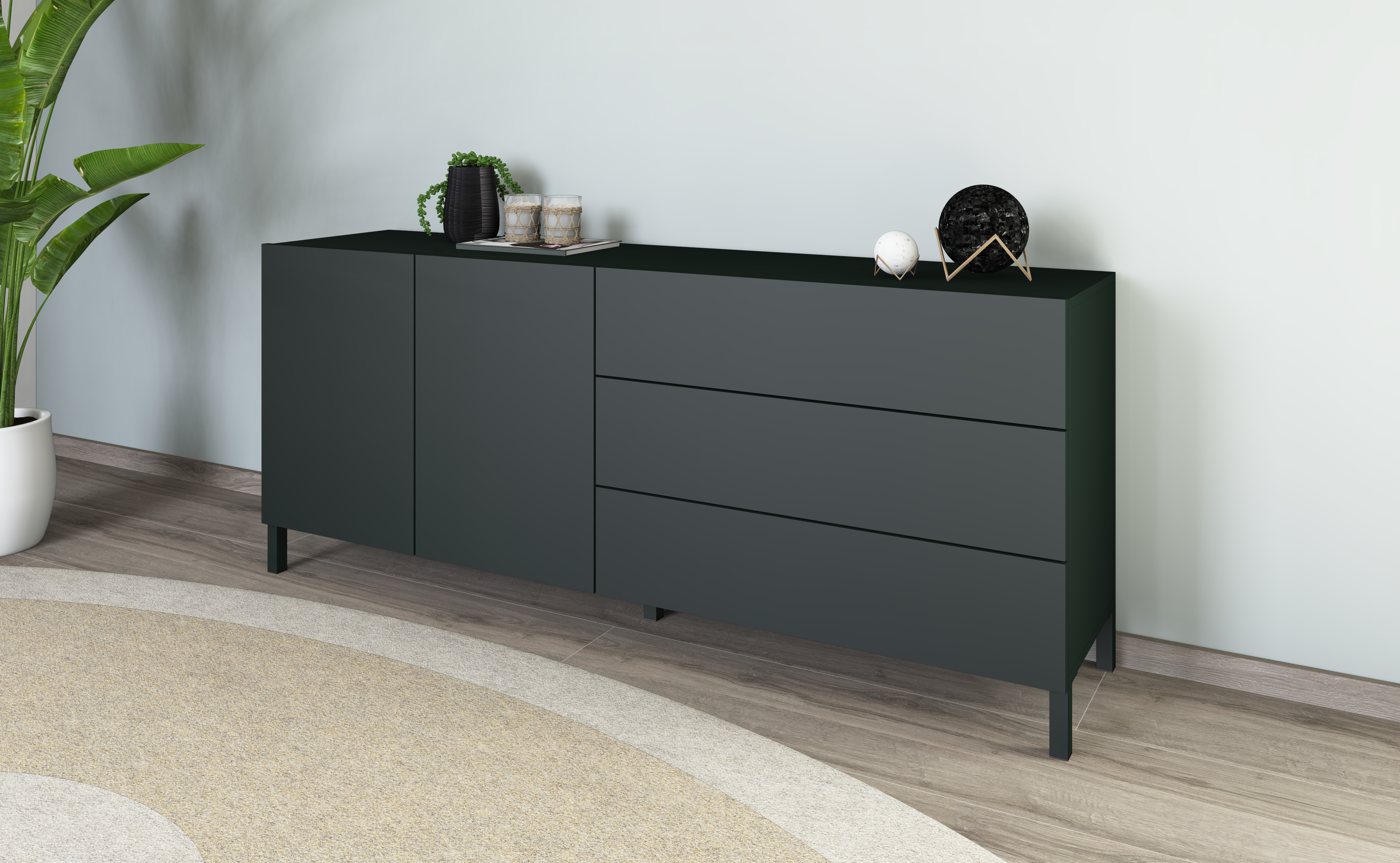 Sophia Sideboard 152 cm mit Metallfüßen Sophia Sideboard 152 cm mit Metallfüßen