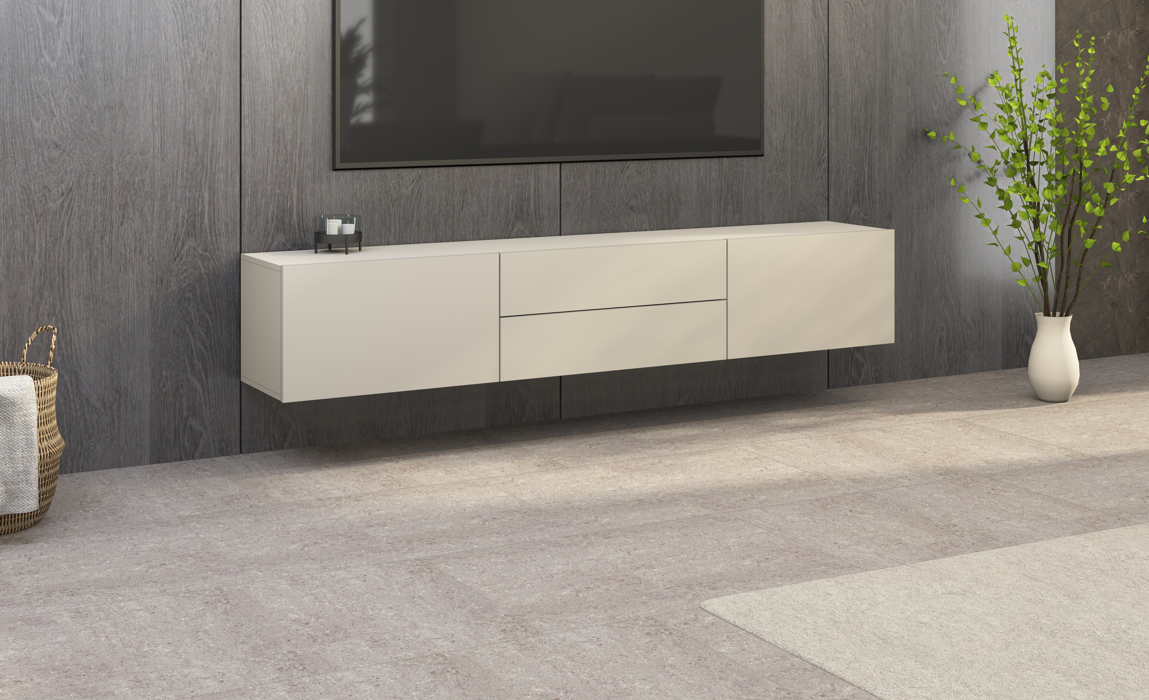 Lowboard "Sophia" 200 cm in Kaschmir