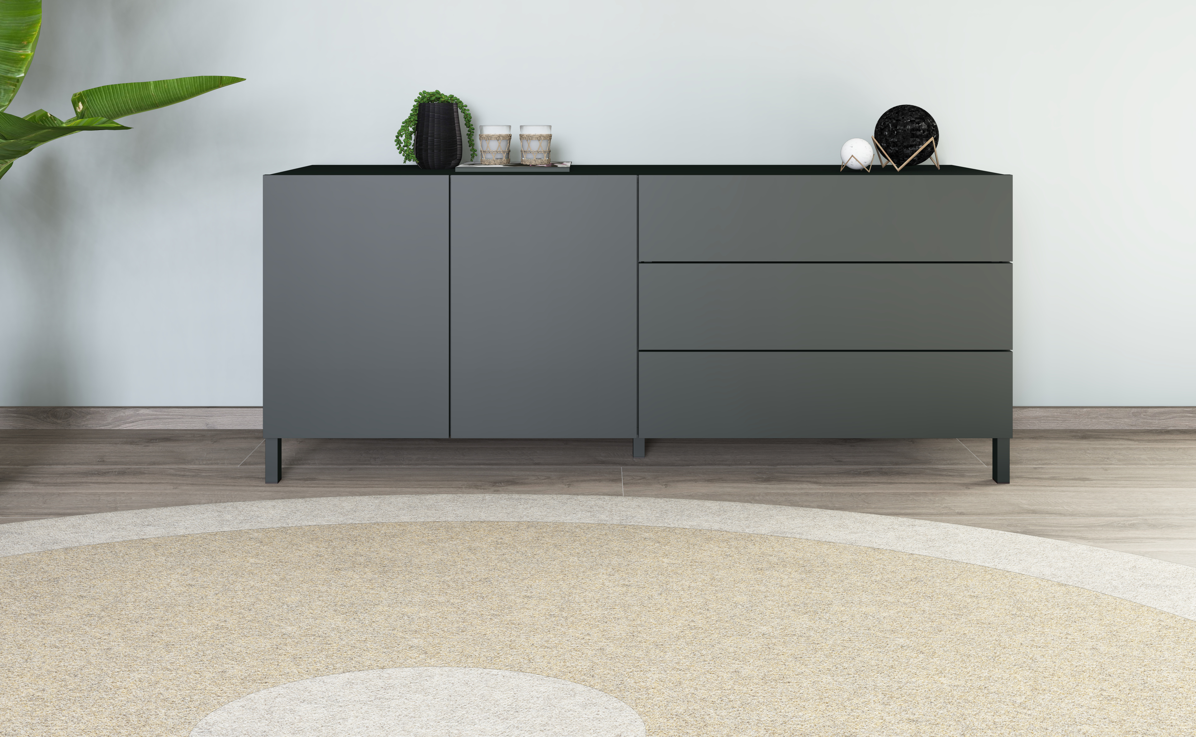 Sophia Sideboard 152 cm mit Metallfüßen Sophia Sideboard 152 cm mit Metallfüßen
