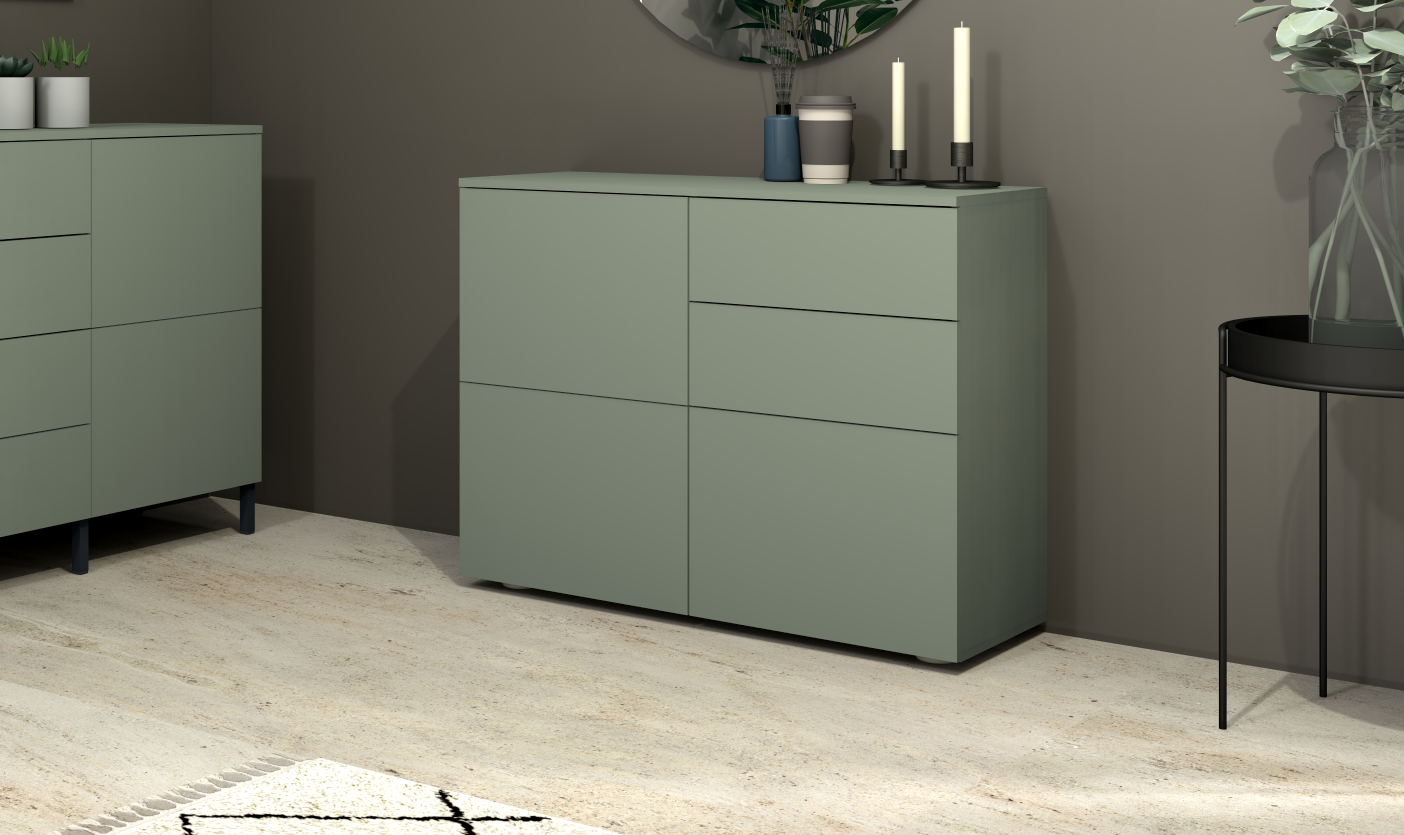 Rova Kommode 3-türig Salbei Rova Kommode 3-türig Salbei