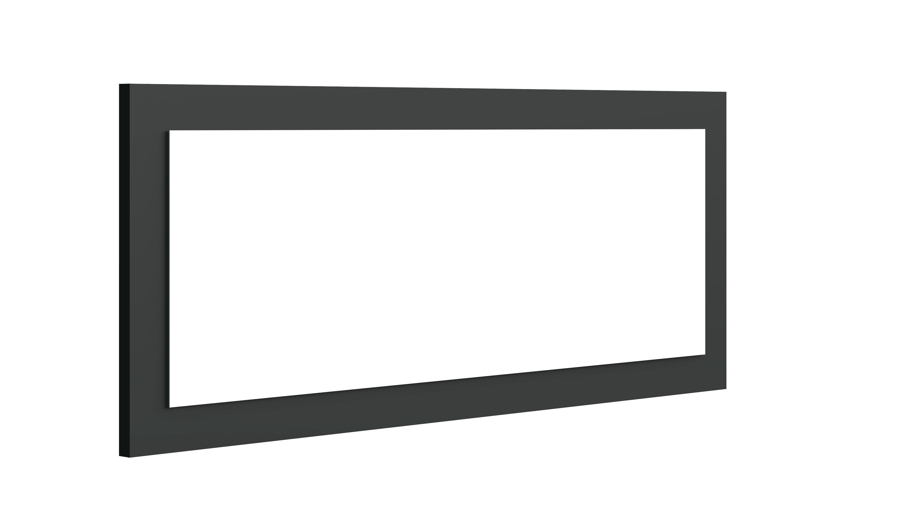 Spiegel Vaasa schwarz 100 x 45 cm