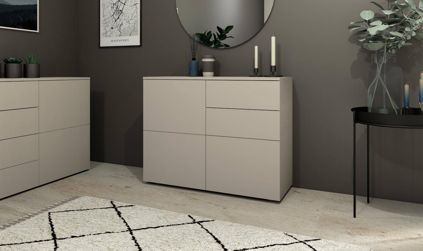 Rova Kommode 3-türig Kaschmir Rova Kommode 3-türig Kaschmir