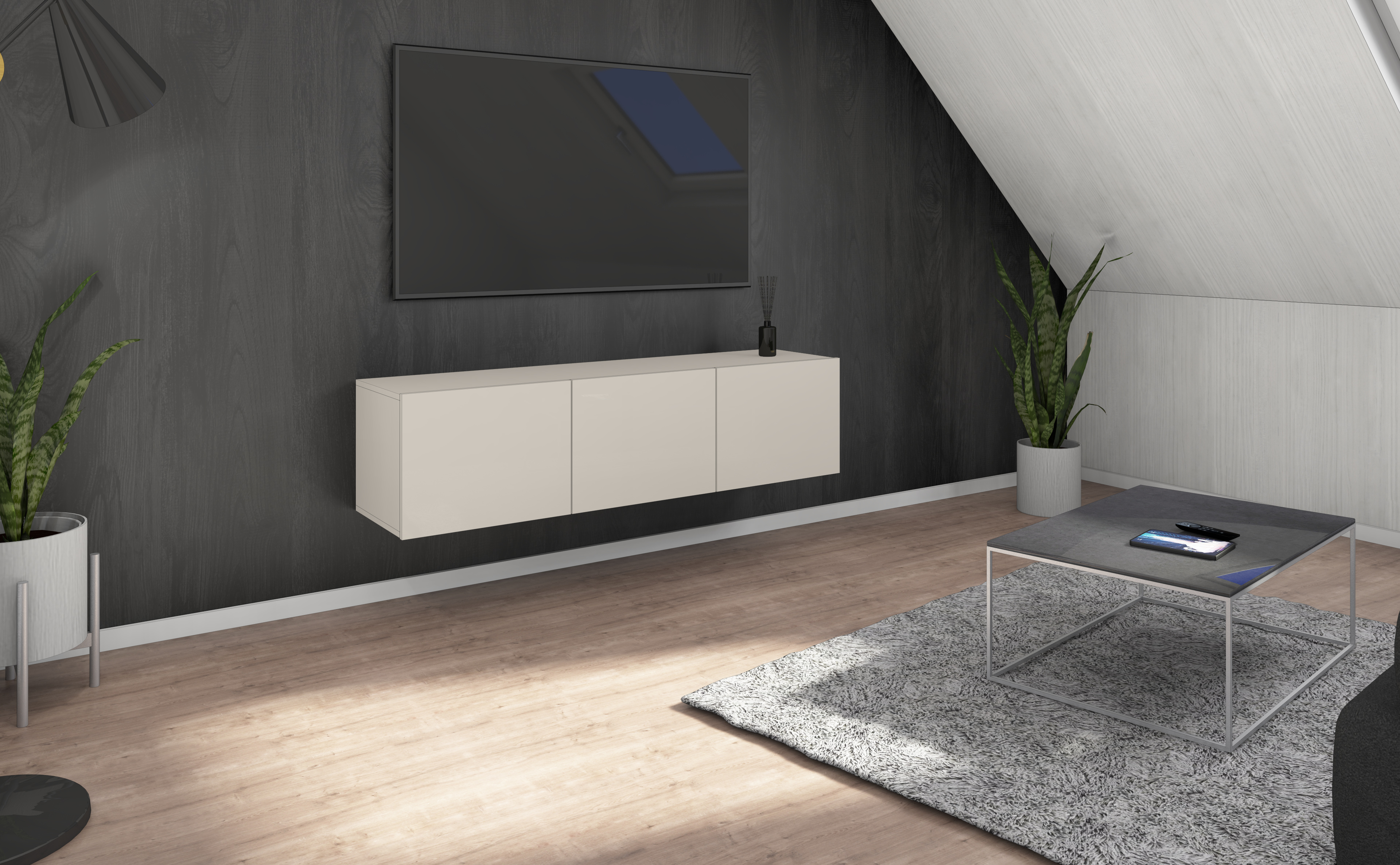 Lowboard Sophia 139 cm in Kaschmir