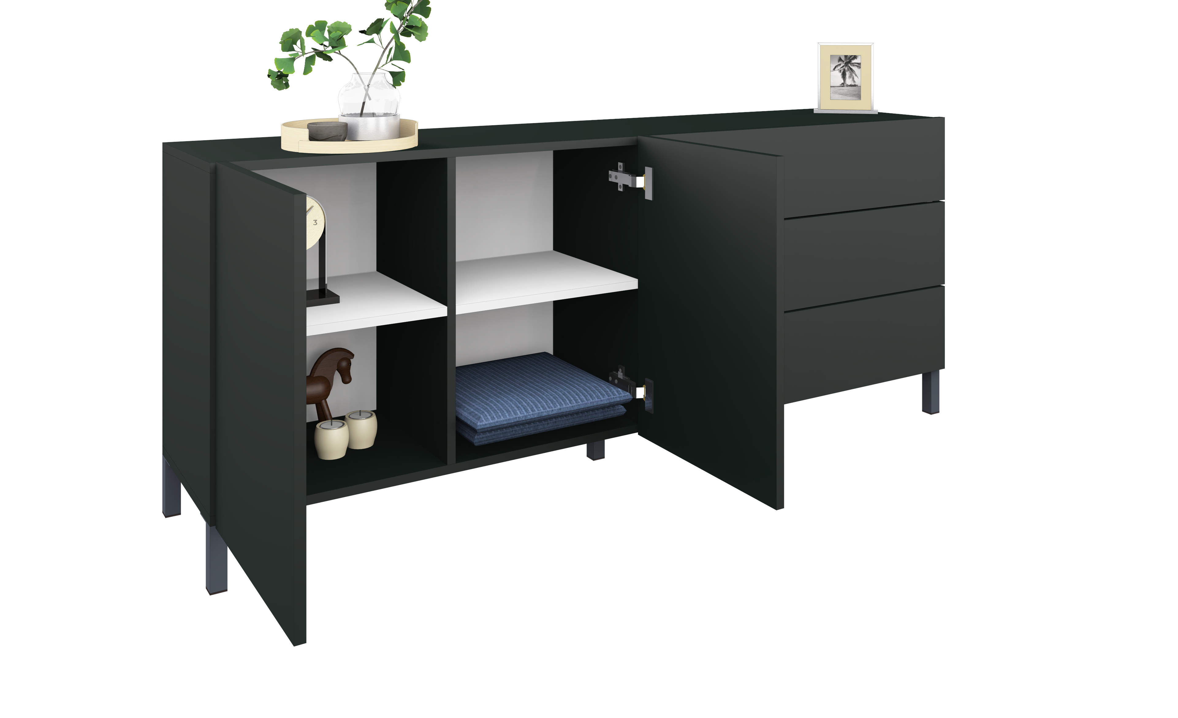 Sophia Sideboard 152 cm mit Metallfüßen Sophia Sideboard 152 cm mit Metallfüßen