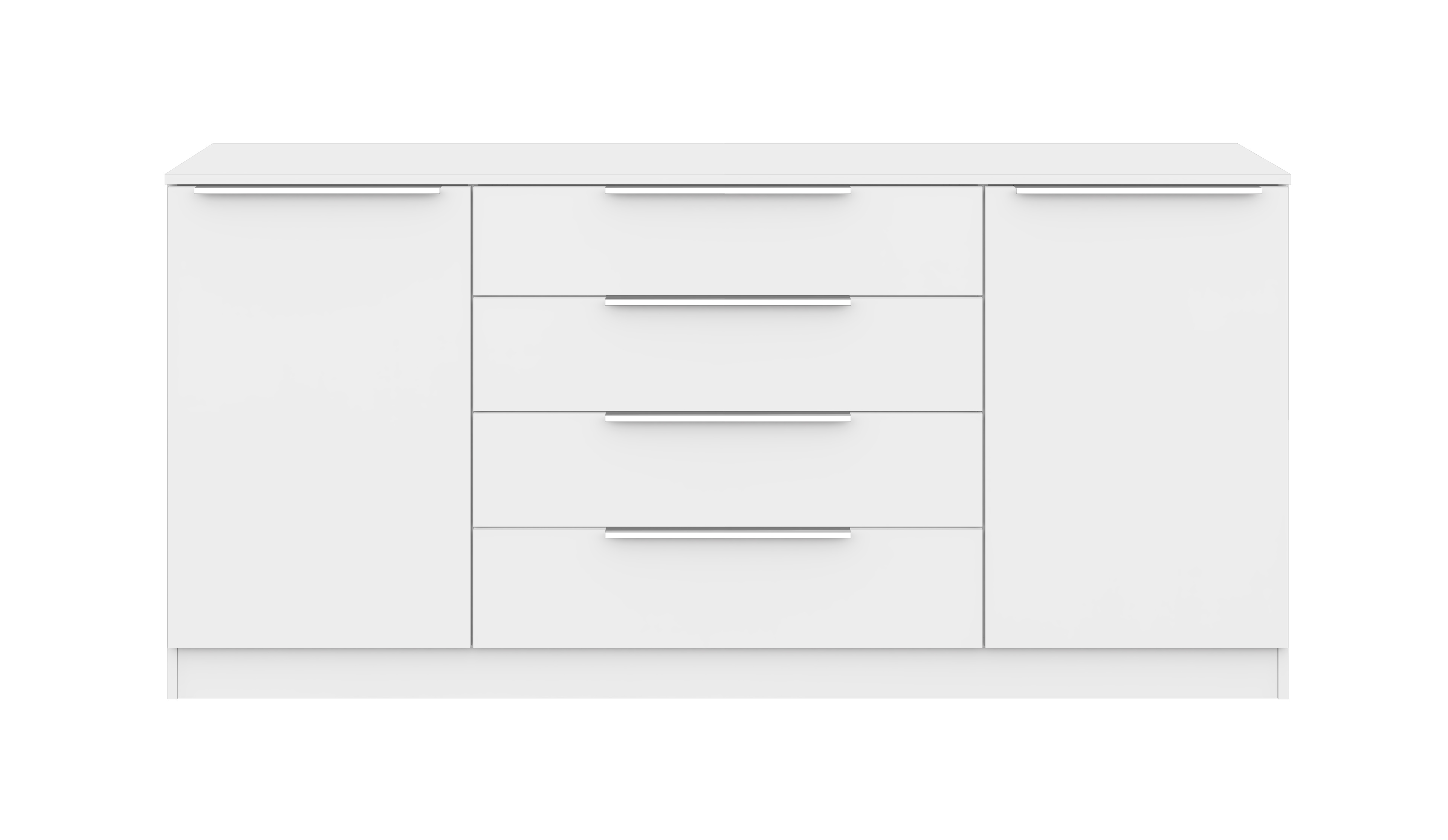 Oliva_SB166_2T_weiss-matt_02 Sideboard Oliva 166 cm Weiß Matt