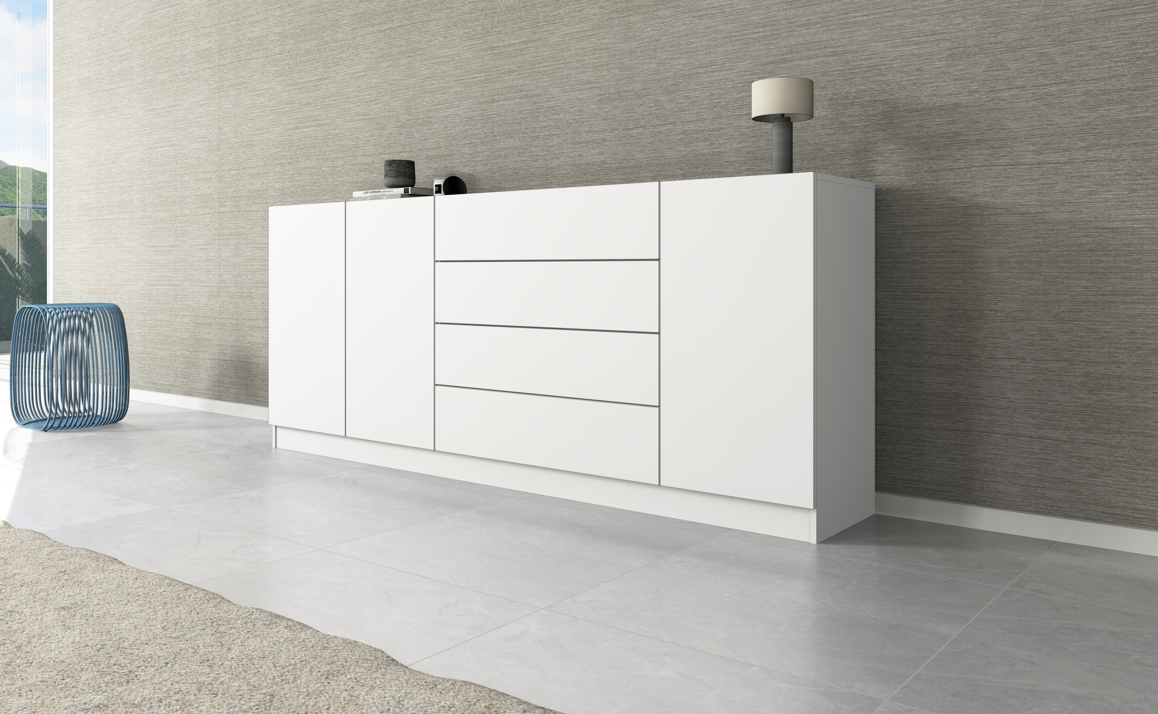 436036_SB_190_4SK_-weiss-matt_01 Sideboard VAASA 190 cm in Weiß matt